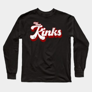 The Kinks  / Retro Faded Style Long Sleeve T-Shirt